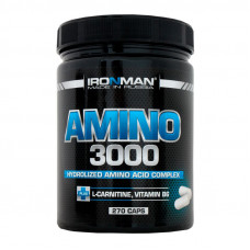 Комплекс аминокислот Ironman™ Amino 3000, 270 капс